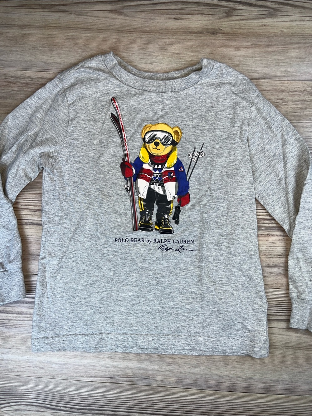 Polo Bear by Ralph Lauren Long Sleeve T-shirt Kids Size 5